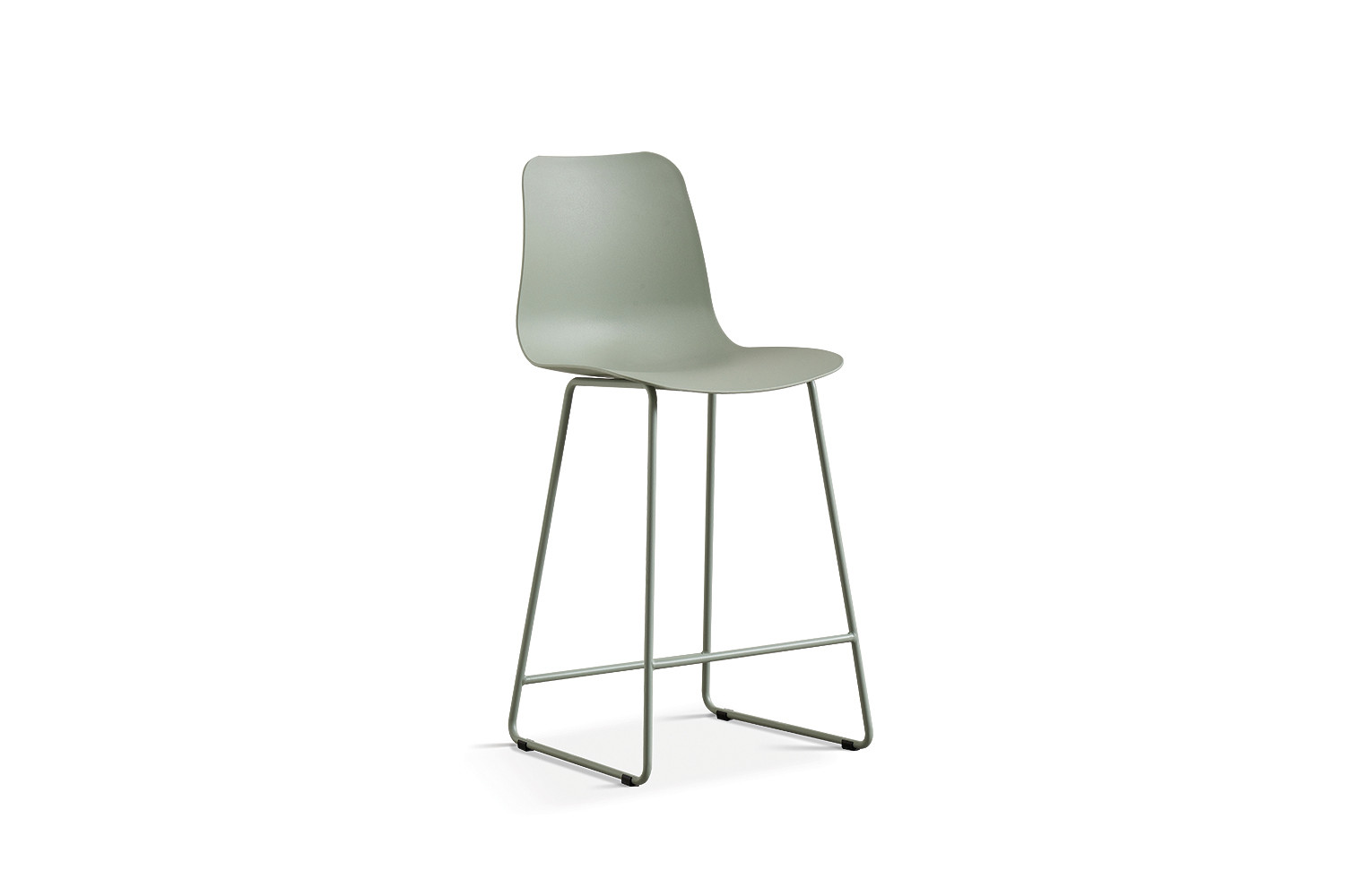 Chaise de comptoir 'Marie' PP Gris-vert – Image 3