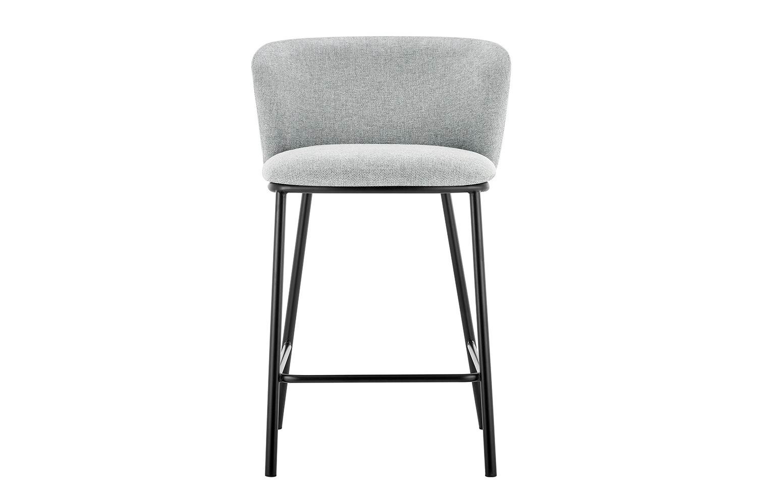 Chaise de comptoir 'Arthur' Tissu Ote Belfast 41 Gris clair – Image 3