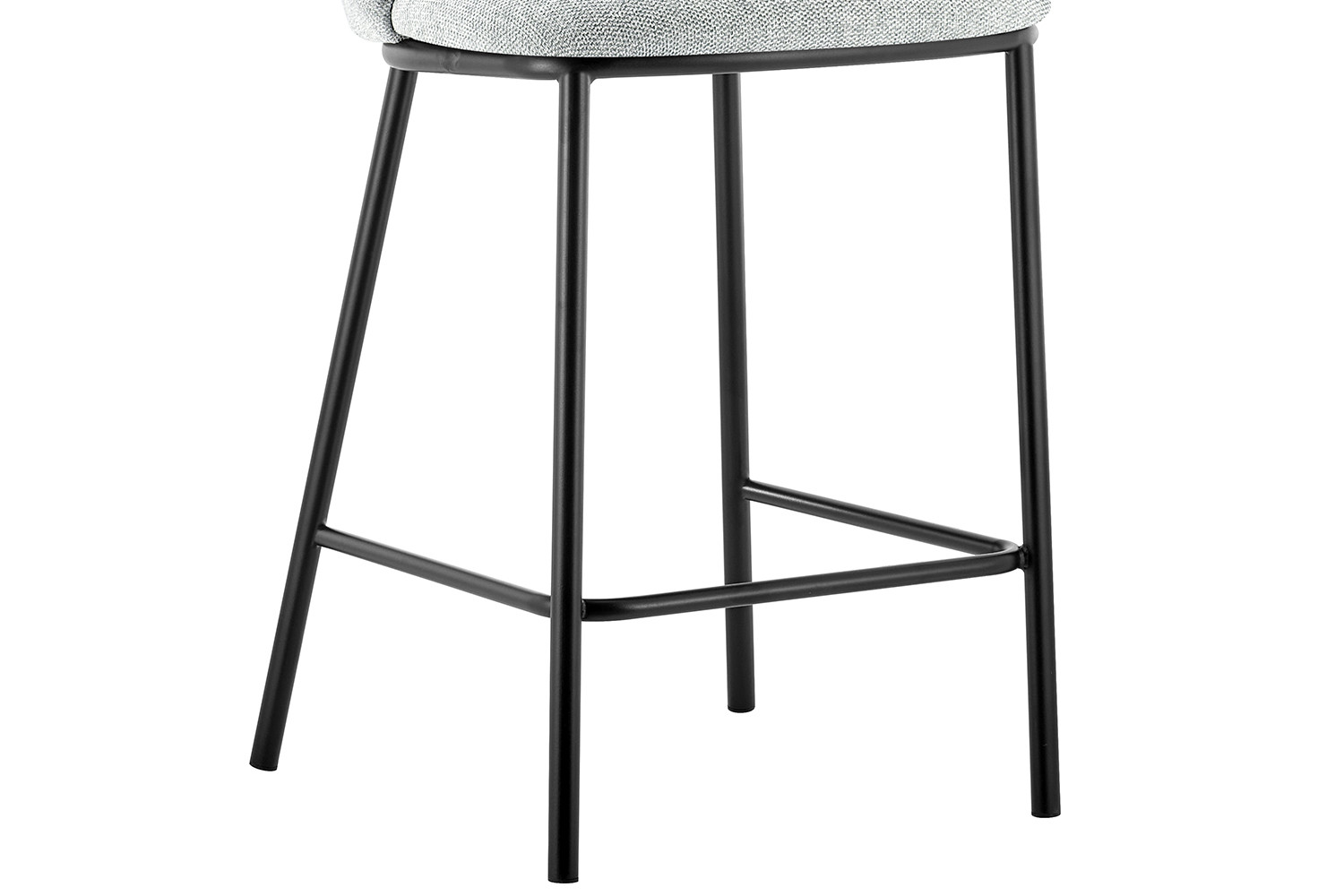 Chaise de comptoir 'Arthur' Tissu Ote Belfast 41 Gris clair – Image 8