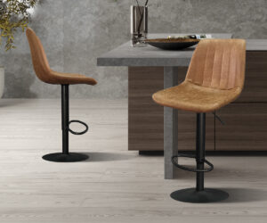 Tabouret de bar 'Barcelona' PU Ote Topper 02 Cognac