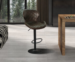 Alternative view of Tabouret de bar 'Malaga' PU Ote Topper 05 Brun foncé