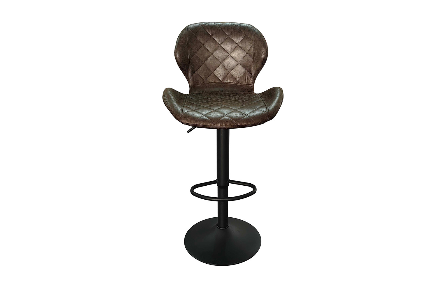 Tabouret de bar 'Malaga' PU Ote Topper 05 Brun foncé – Image 3