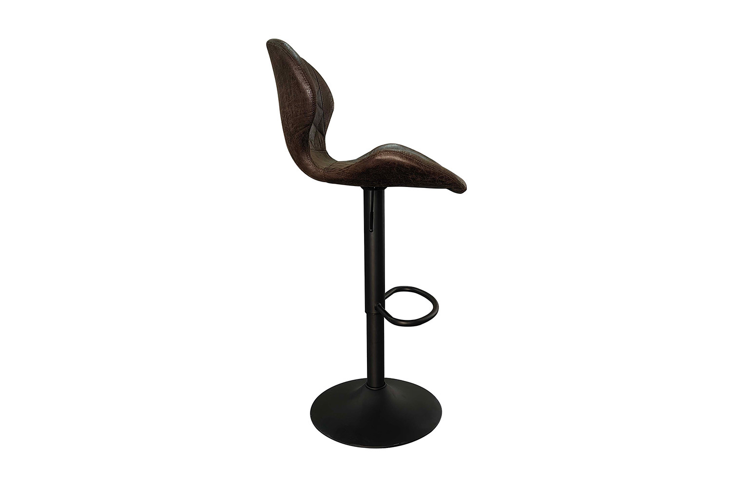 Tabouret de bar 'Malaga' PU Ote Topper 05 Brun foncé – Image 5