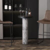 Chaise de comptoir 'Mancia' PU Ote Topper 05 Brun foncé