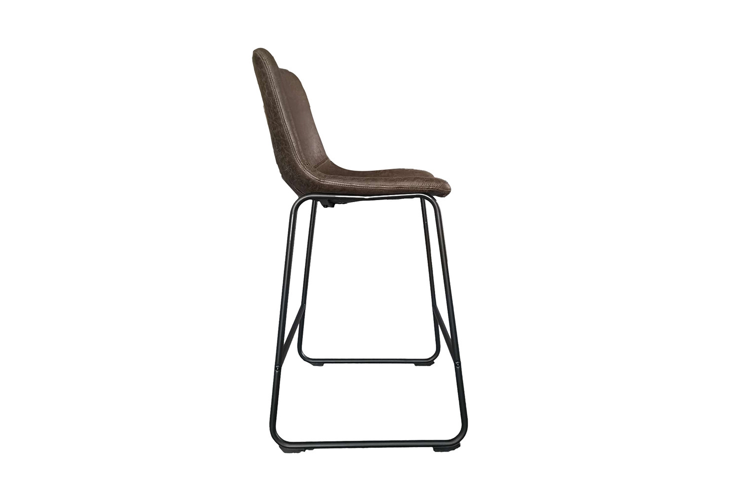 Chaise de comptoir 'Mancia' PU Ote Topper 05 Brun foncé – Image 5
