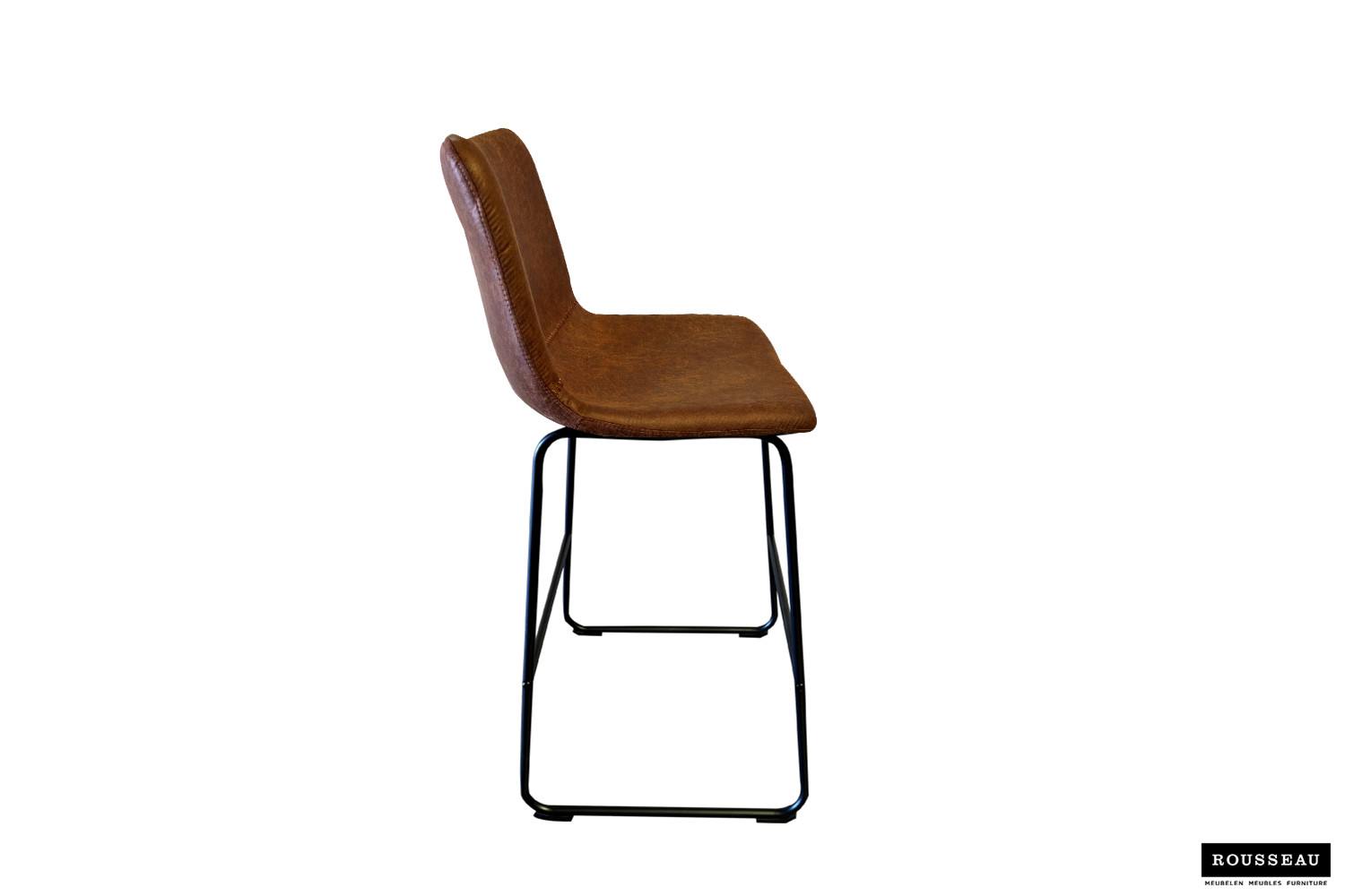 Tabouret de bar 'Mancia' PU Ote Topper 02 Cognac – Image 4
