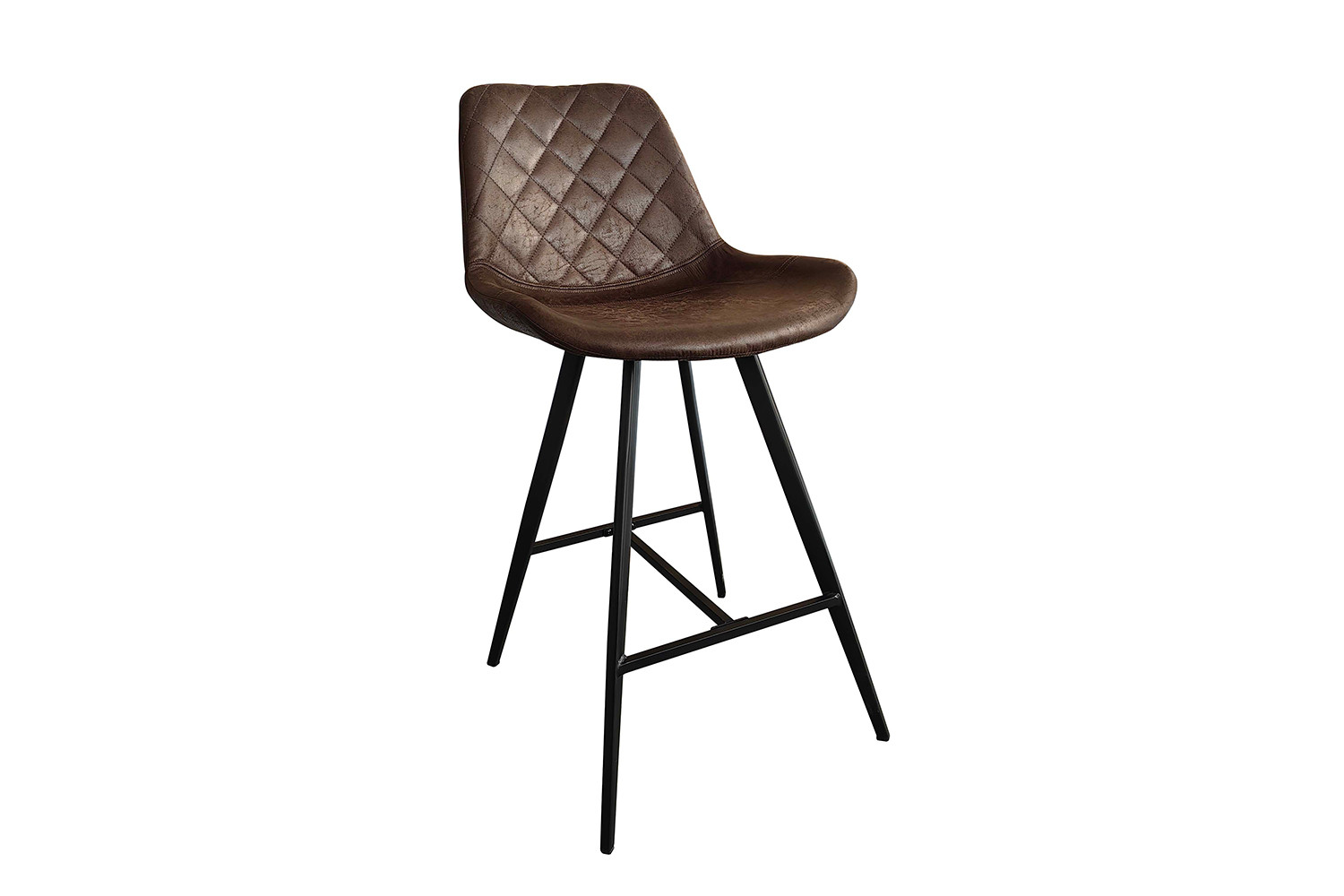 Tabouret de bar 'Palmas' PU Ote Topper 05 Brun foncé – Image 4