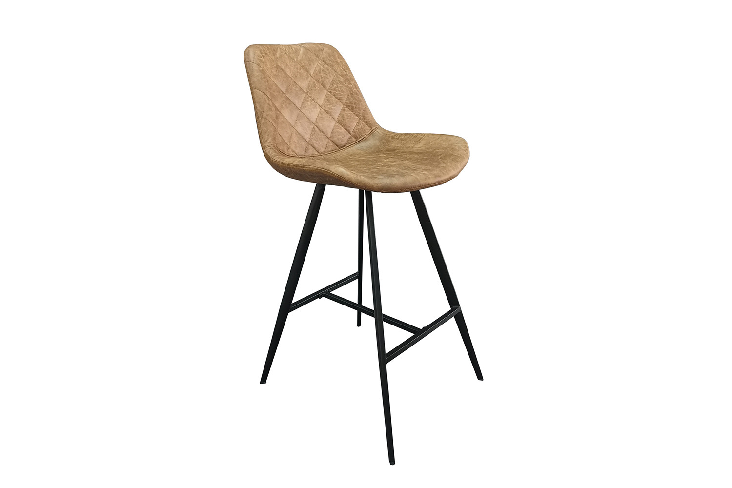 Tabouret de bar 'Palmas' PU Ote Topper 02 Cognac – Image 4