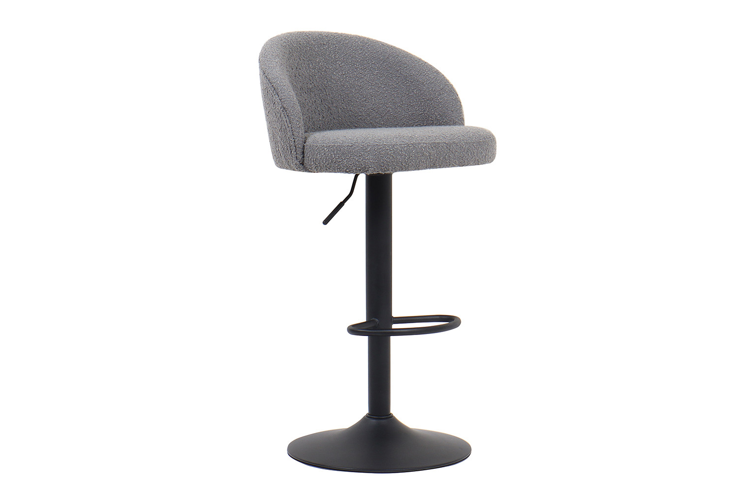 Tabouret de bar 'Arda' Bouclé Gris clair – Image 4