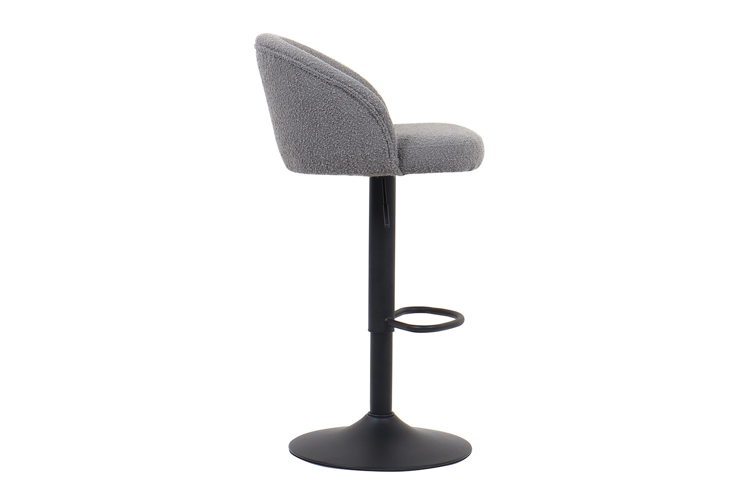 Tabouret de bar 'Arda' Bouclé Gris clair – Image 5