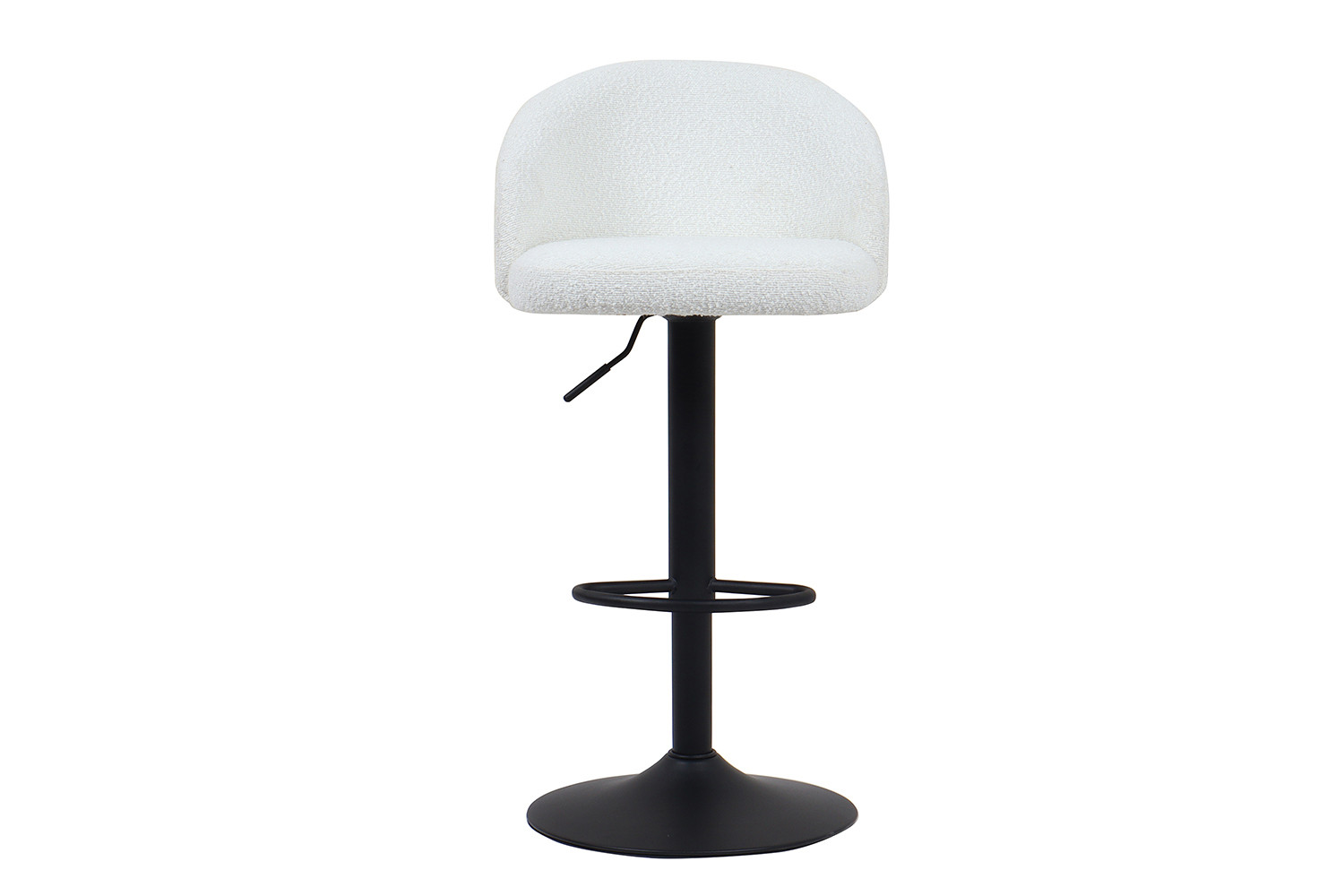 Tabouret de bar 'Arda' Bouclé Blanc – Image 3