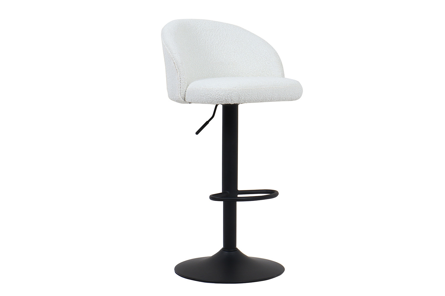 Tabouret de bar 'Arda' Bouclé Blanc – Image 4