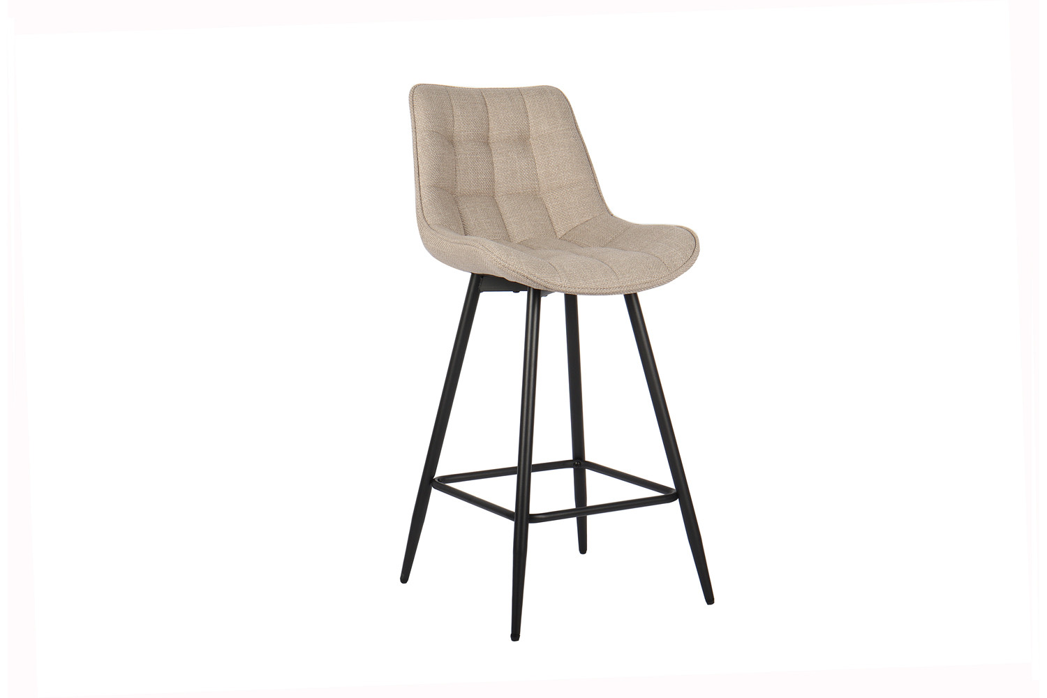 Chaise de comptoir 'Ariba' Tissu Ote Montego 178 Beige/Gris clair – Image 4