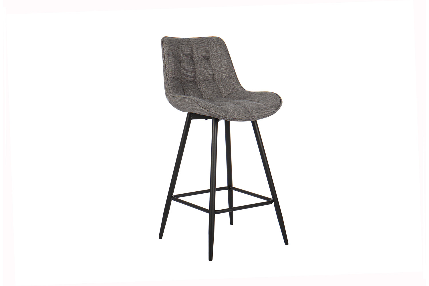 Chaise de comptoir 'Ariba' Tissu Ote Montego 466 Gris – Image 4