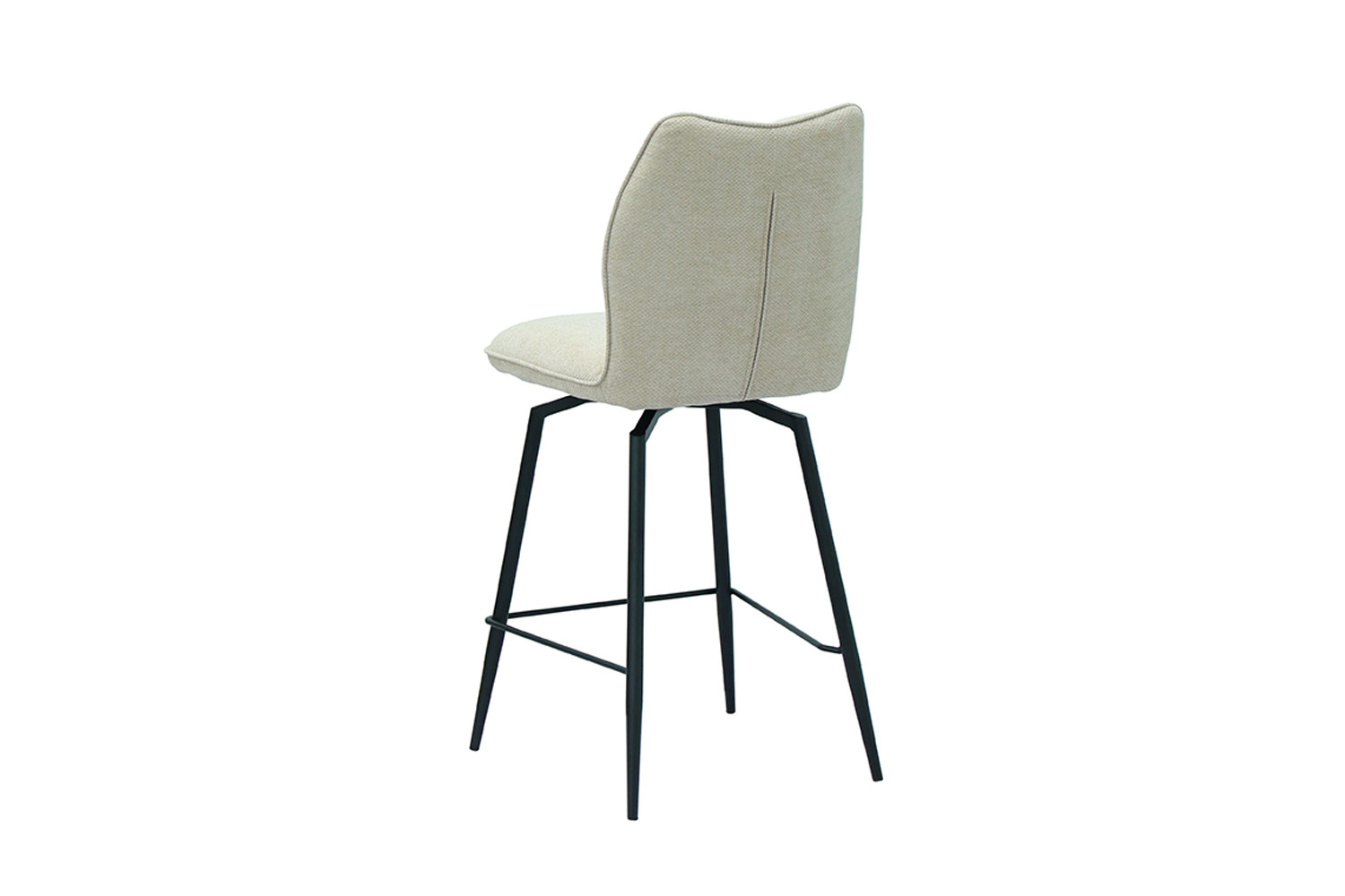 Chaise de comptoir 'Lara' Tissu Ote Sea 140 Pivotant Ecru – Image 7