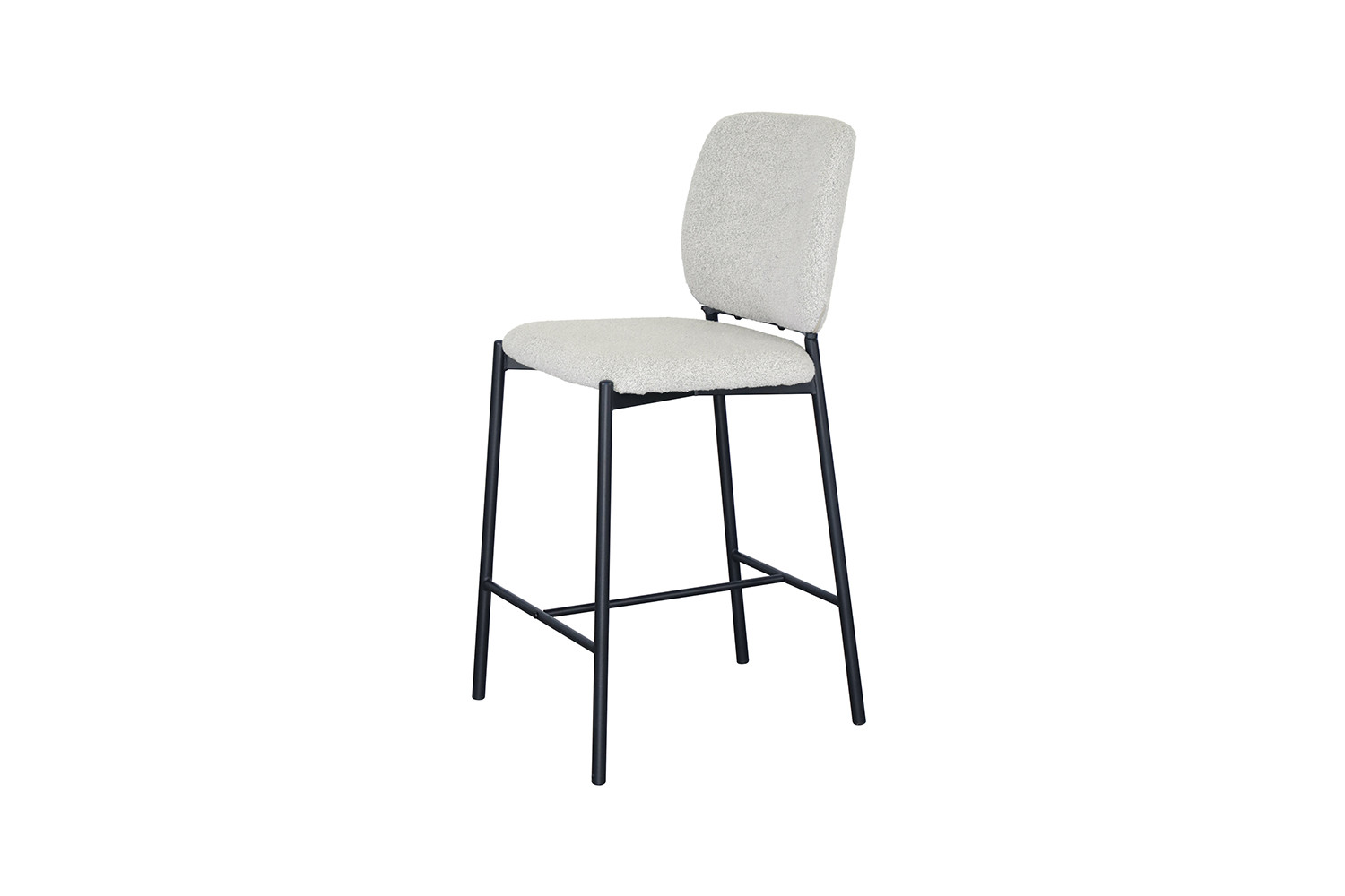 Chaise de comptoir 'Sophia' Tissu Beige – Image 6
