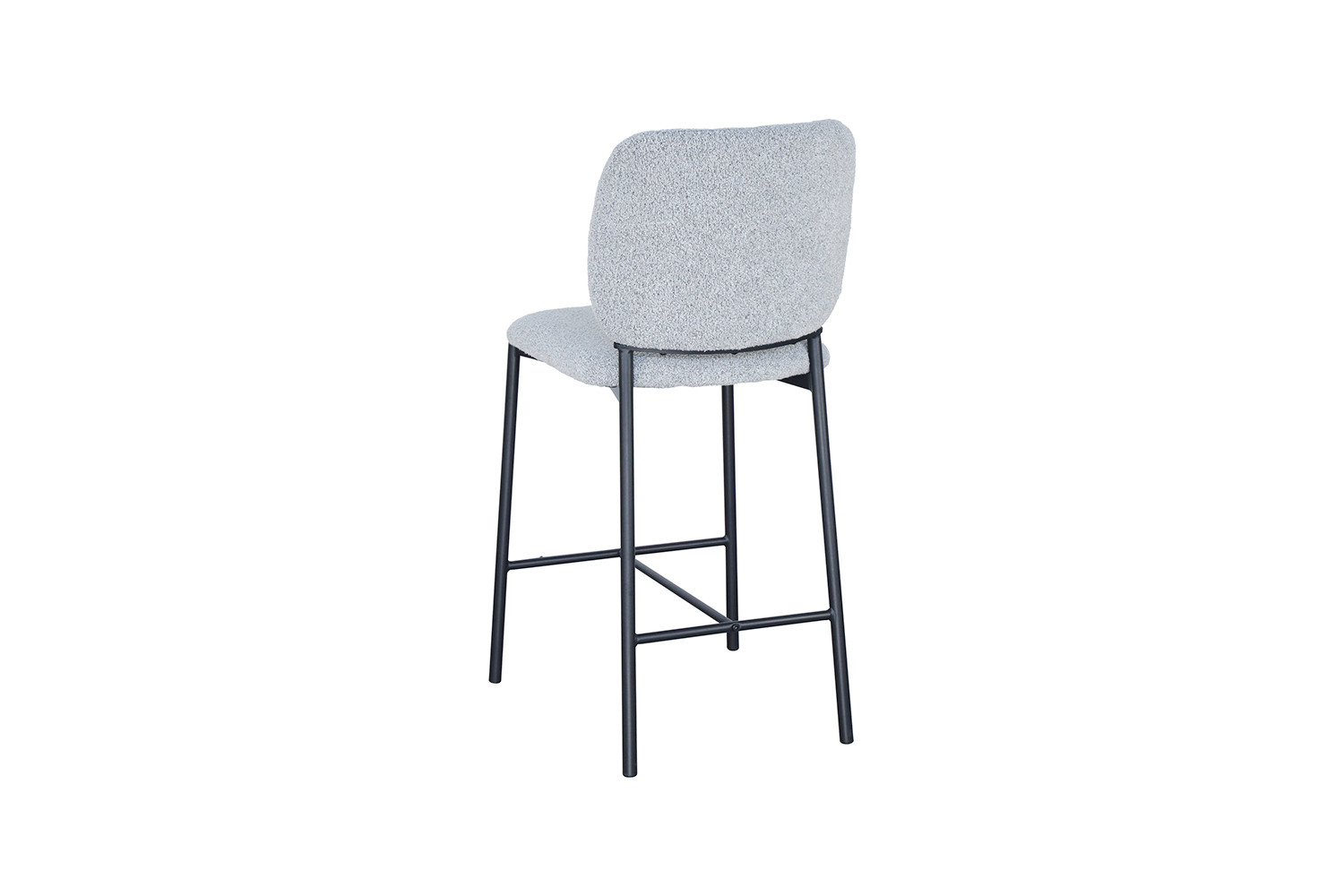 Chaise de comptoir 'Sophia' Tissu Gris clair – Image 8