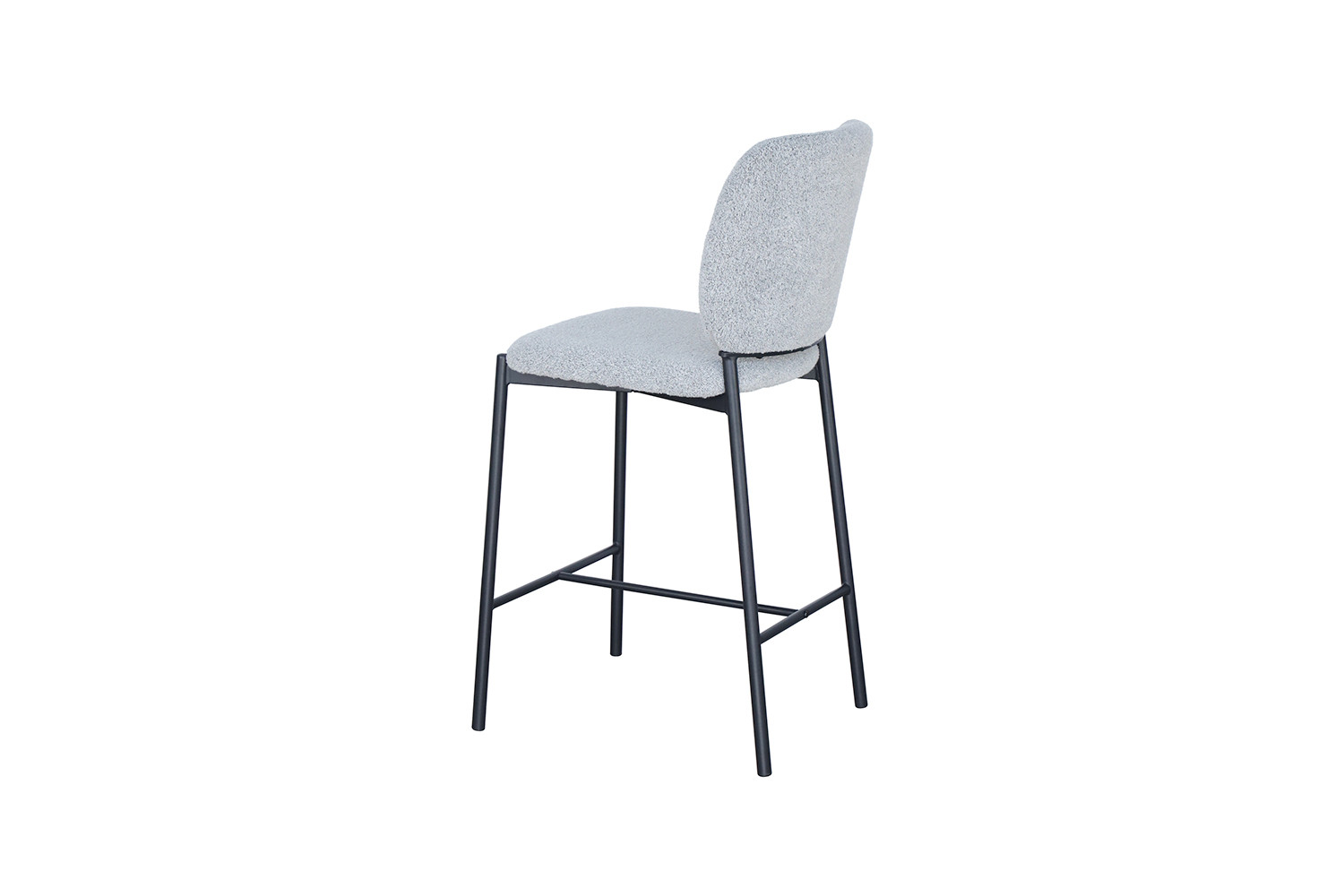 Chaise de comptoir 'Sophia' Tissu Gris clair – Image 9