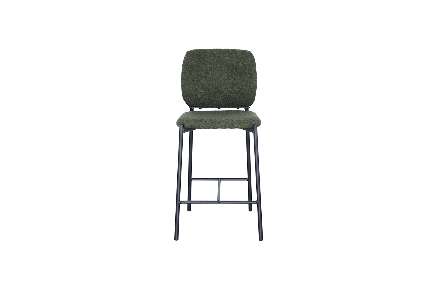 Chaise de comptoir 'Sophia' Tissu Vert – Image 4
