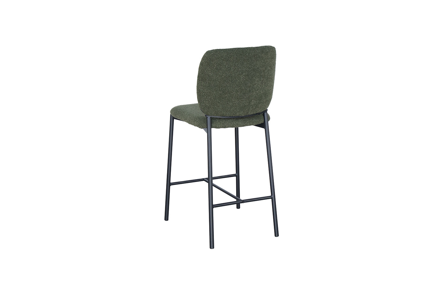 Chaise de comptoir 'Sophia' Tissu Vert – Image 8