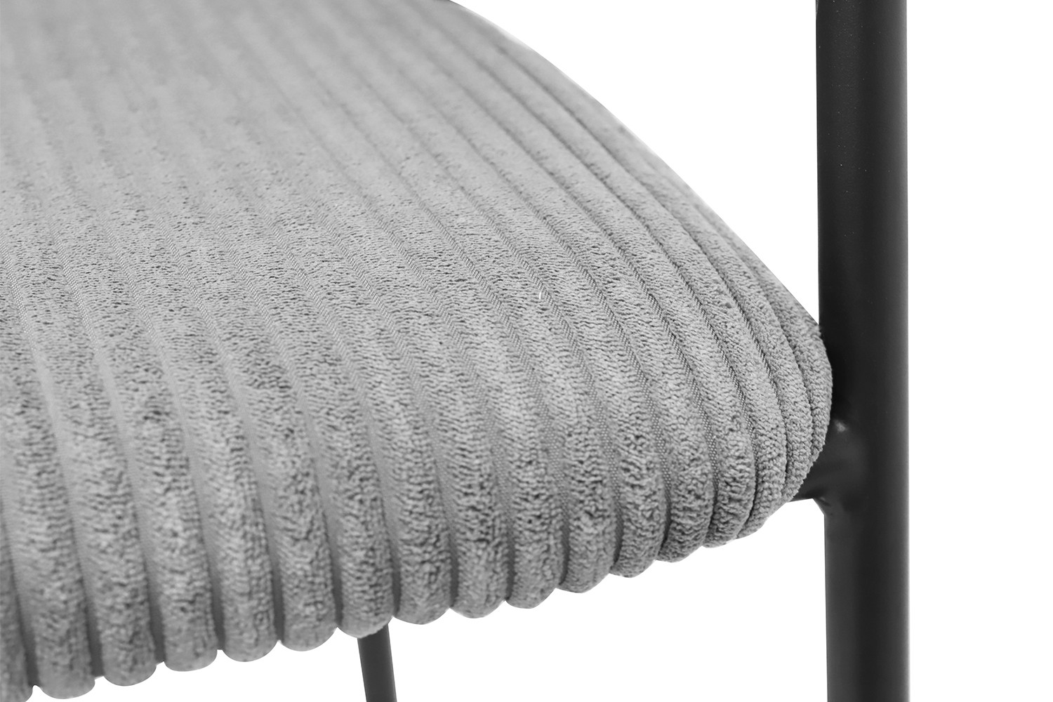 Chaise de comptoir 'Hugo' Corduroy Gris foncé – Image 10