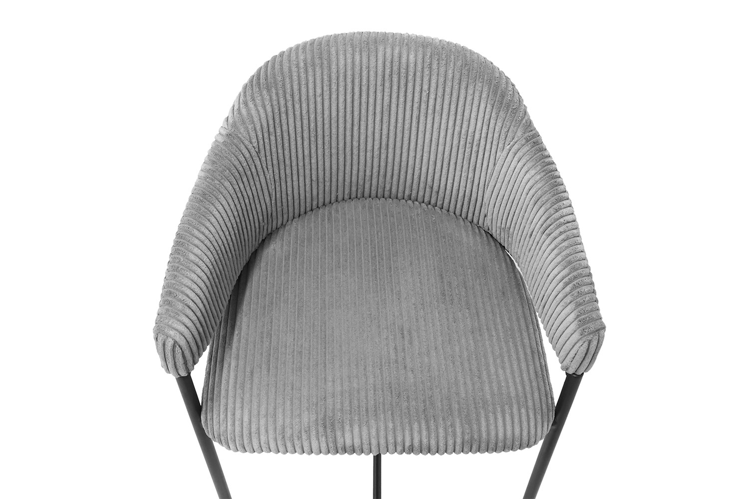 Chaise de comptoir 'Hugo' Corduroy Gris foncé – Image 9