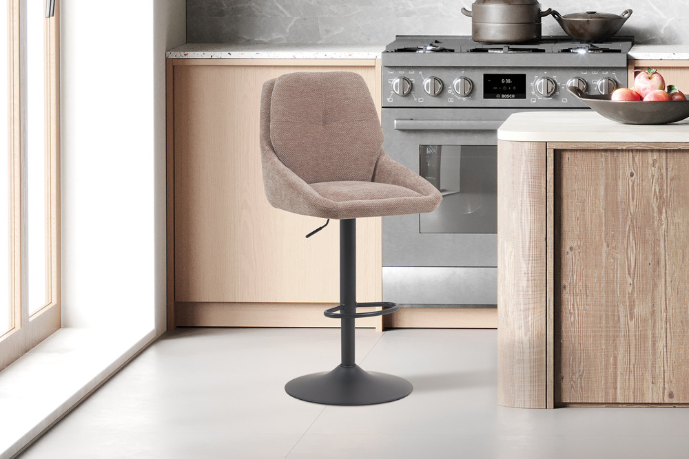 Chaise de bar 'Sabine' Tissu Ote Sea 173 Pivotant Sable – Image 2