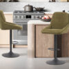Chaise de bar 'Sabine' Tissu Ote Sea 360 Pivotant Vert