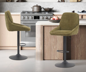 Chaise de bar 'Sabine' Tissu Ote Sea 360 Pivotant Vert