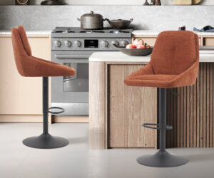 Chaise de bar 'Sabine' Tissu Ote Sea 500 Pivotant Rouille