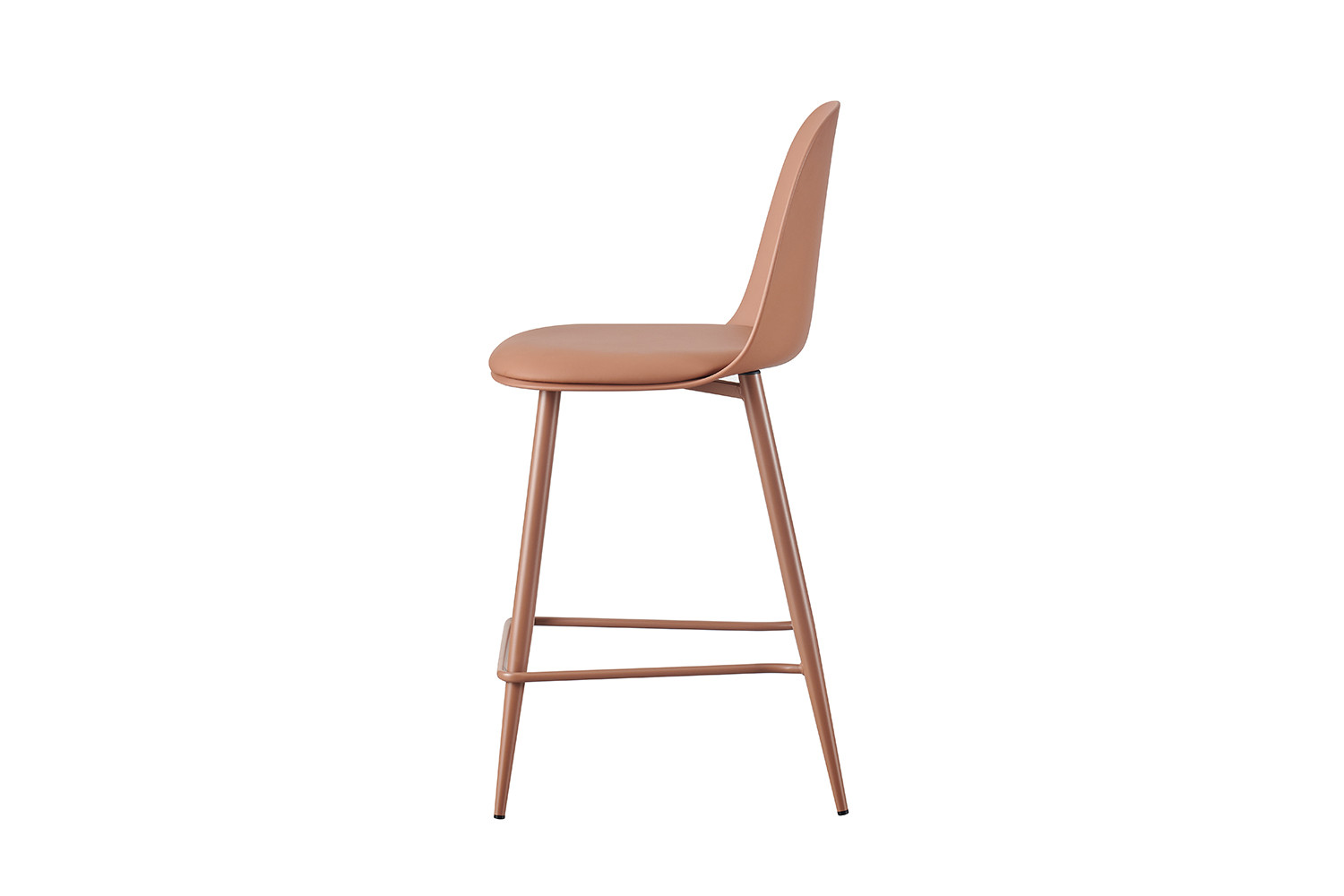 Chaise de comptoir 'Jasmin' Assise PP Coussin PU Terracotta – Image 6