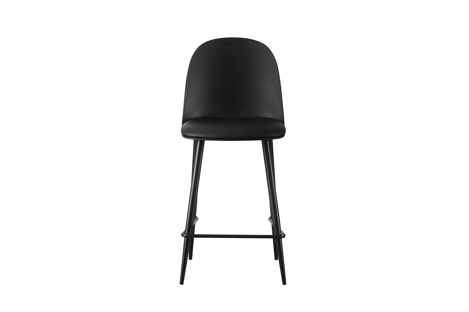Chaise de comptoir 'Jasmin' Assise PP Coussin PU Noir – Image 4