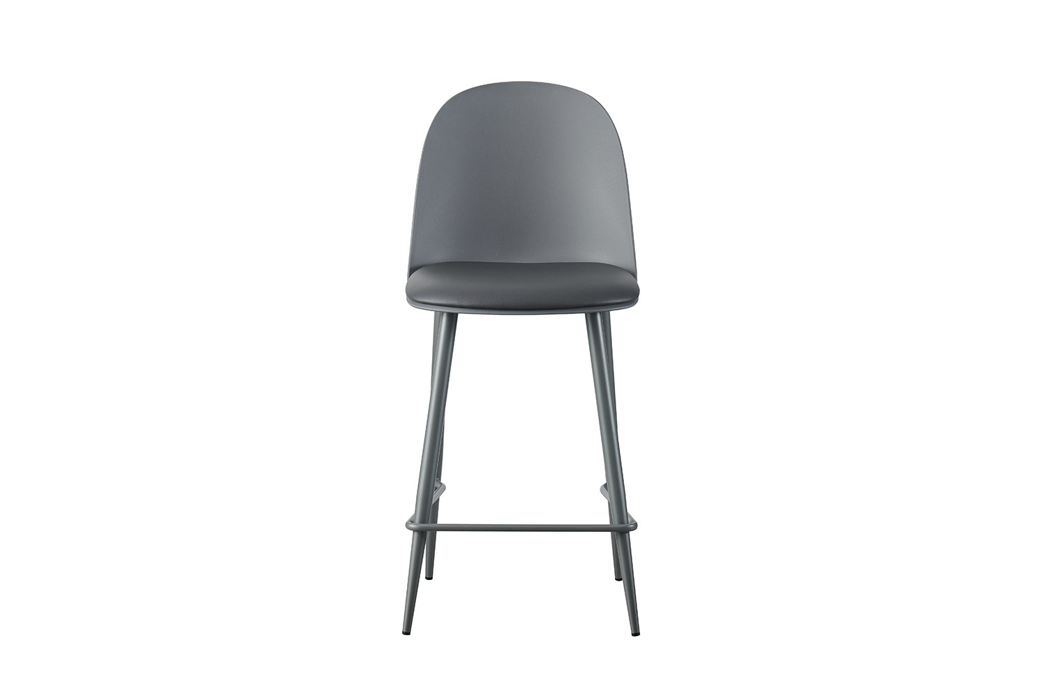 Chaise de comptoir 'Jasmin' Assise PP Coussin PU Gris – Image 4