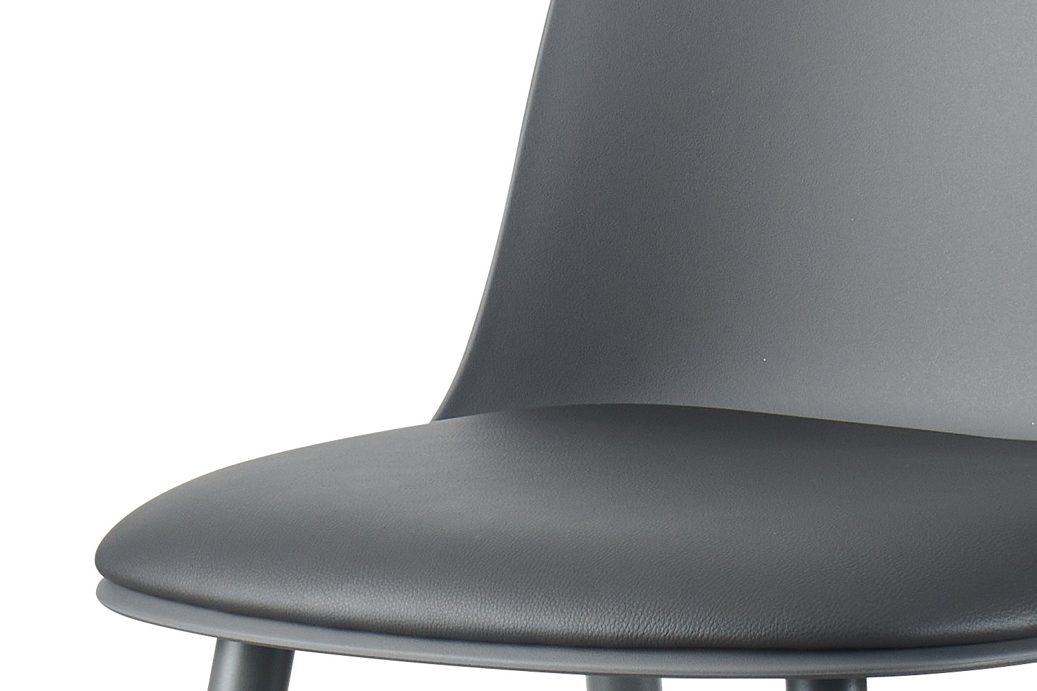 Chaise de comptoir 'Jasmin' Assise PP Coussin PU Gris – Image 8