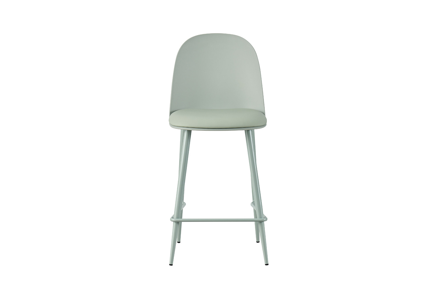 Chaise de comptoir 'Jasmin' Assise PP Coussin PU Gris-vert – Image 4