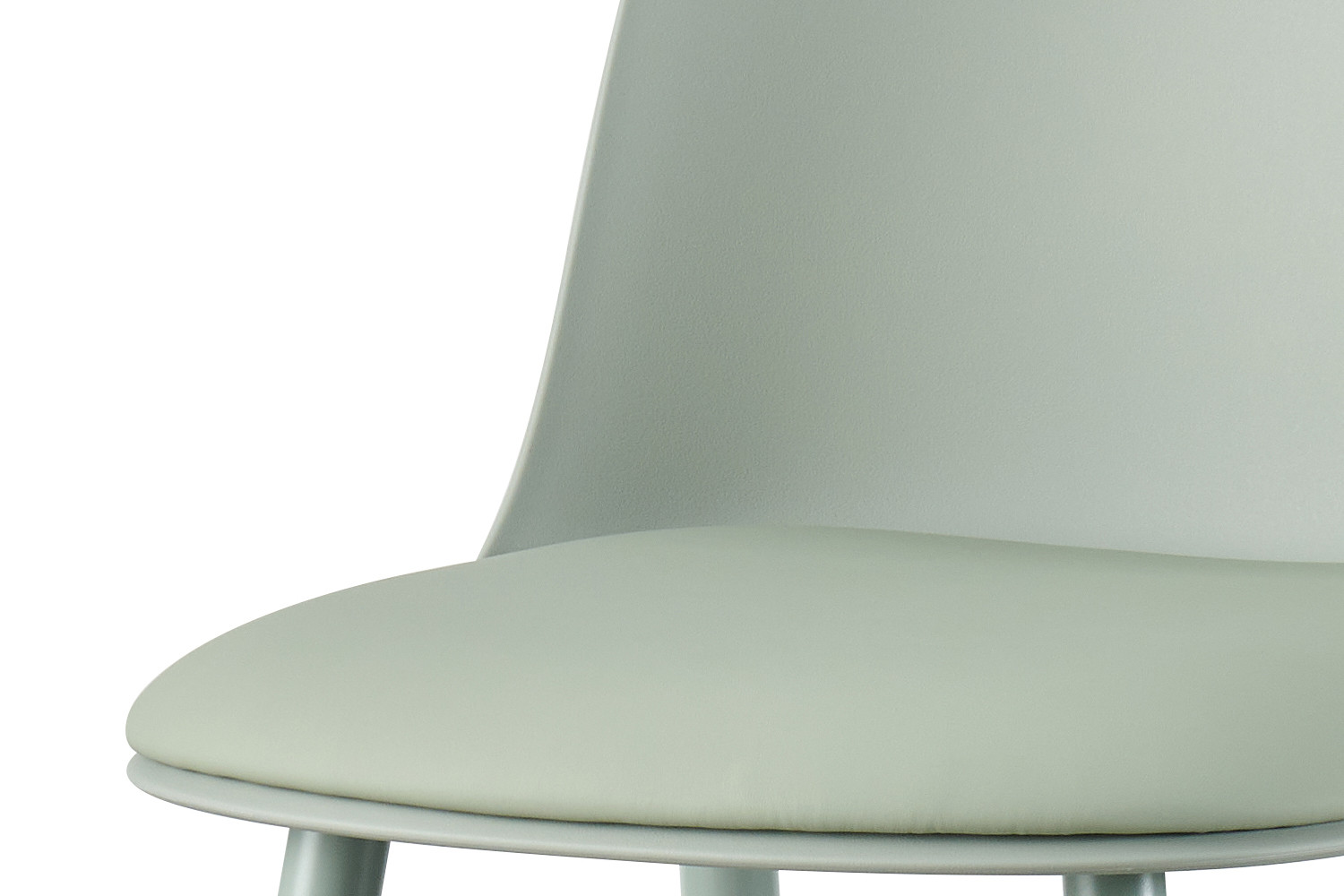 Chaise de comptoir 'Jasmin' Assise PP Coussin PU Gris-vert – Image 8