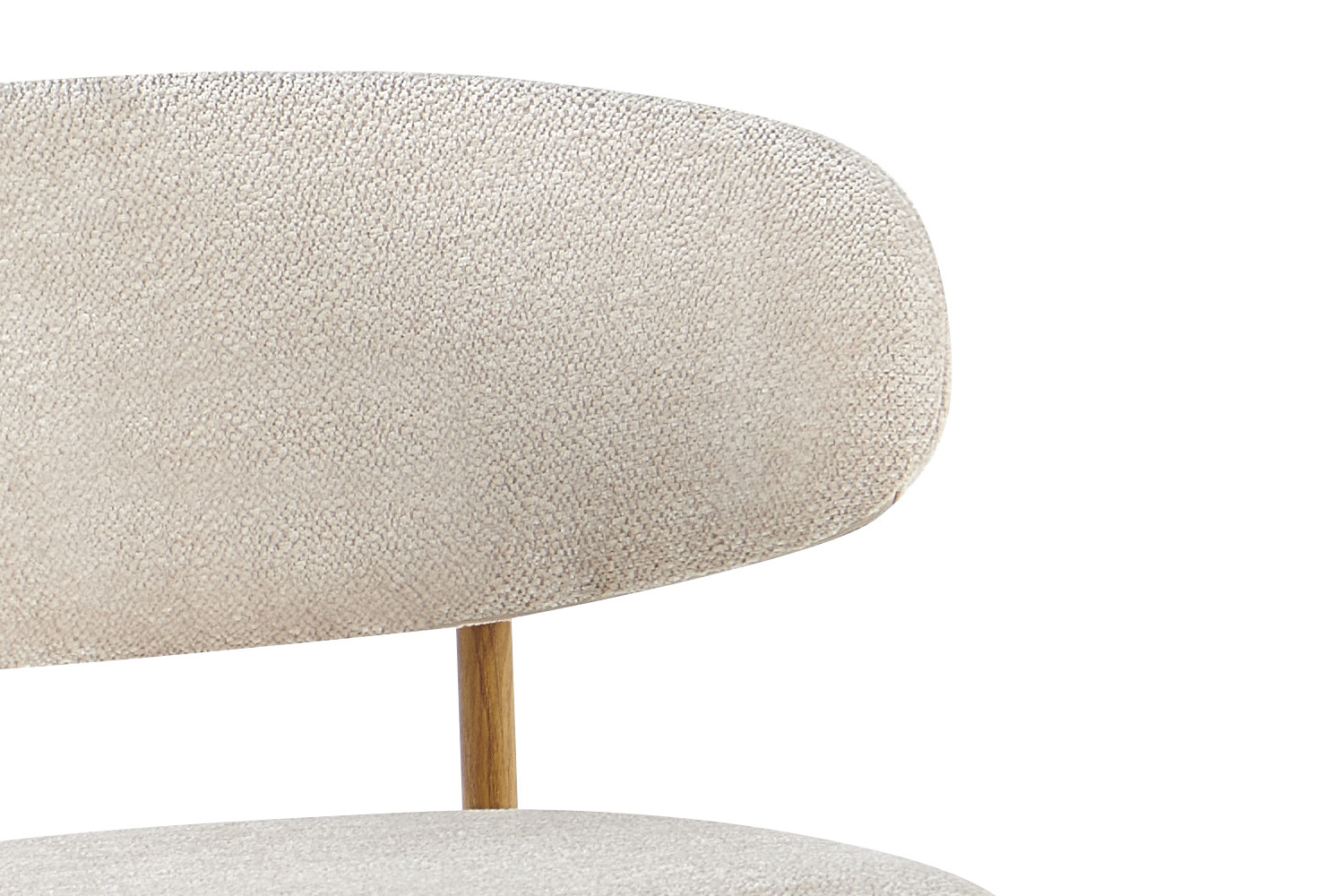 Chaise de comptoir 'Coco' Naturel - Tissu Raven 24 Beige – Image 10