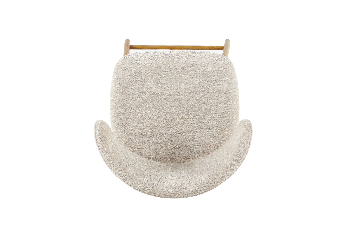 Chaise de comptoir 'Coco' Naturel - Tissu Raven 24 Beige – Image 8