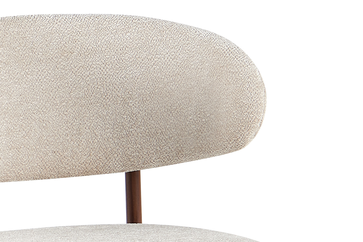 Chaise de comptoir 'Coco' Noyer - Tissu Raven 24 Beige – Image 10