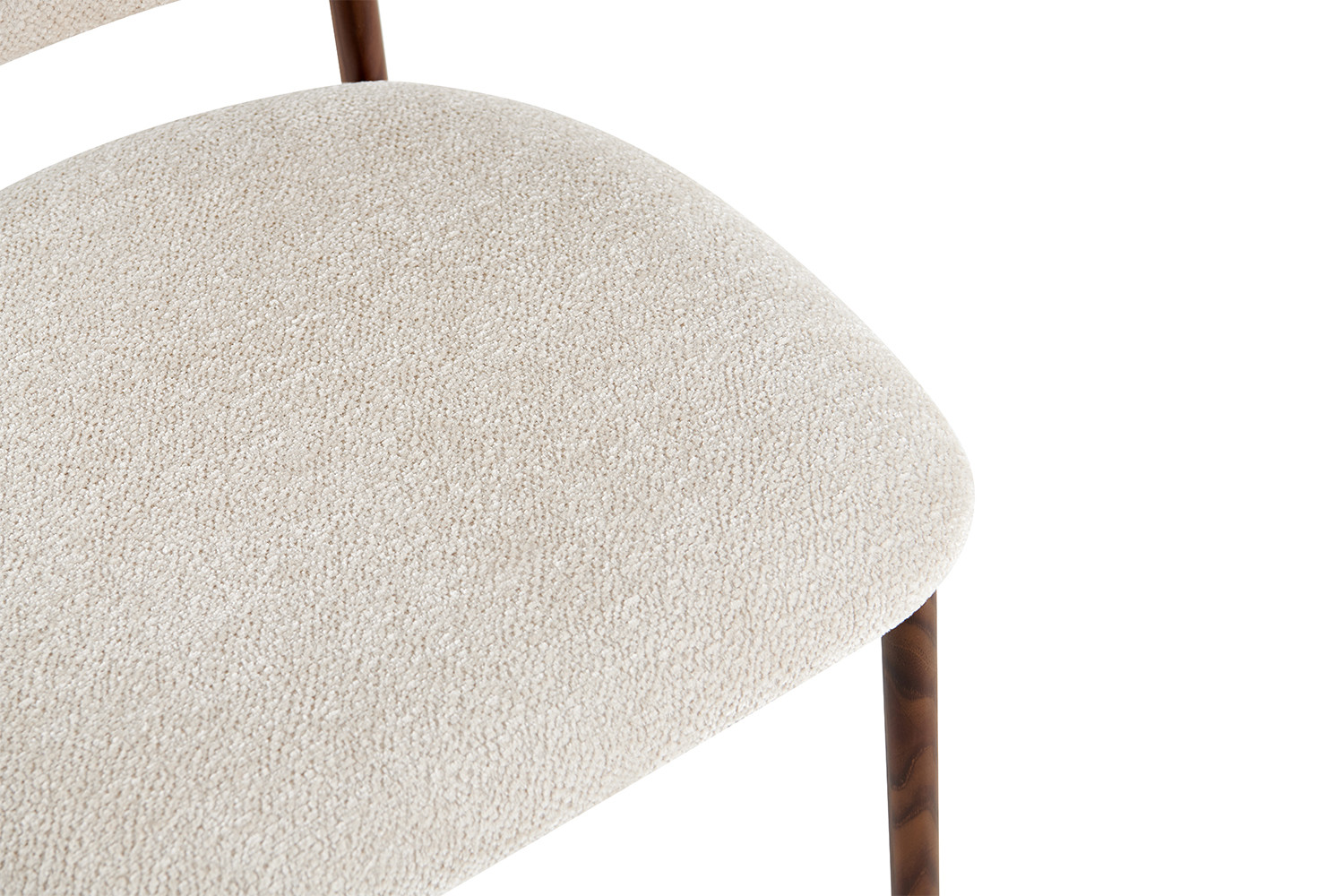 Chaise de comptoir 'Coco' Noyer - Tissu Raven 24 Beige – Image 9