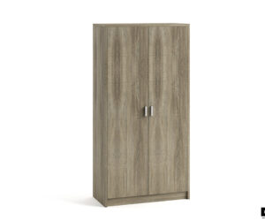 Alternative view of Armoire de rangement 'Space' 2 portes et 4 étagères Sonoma