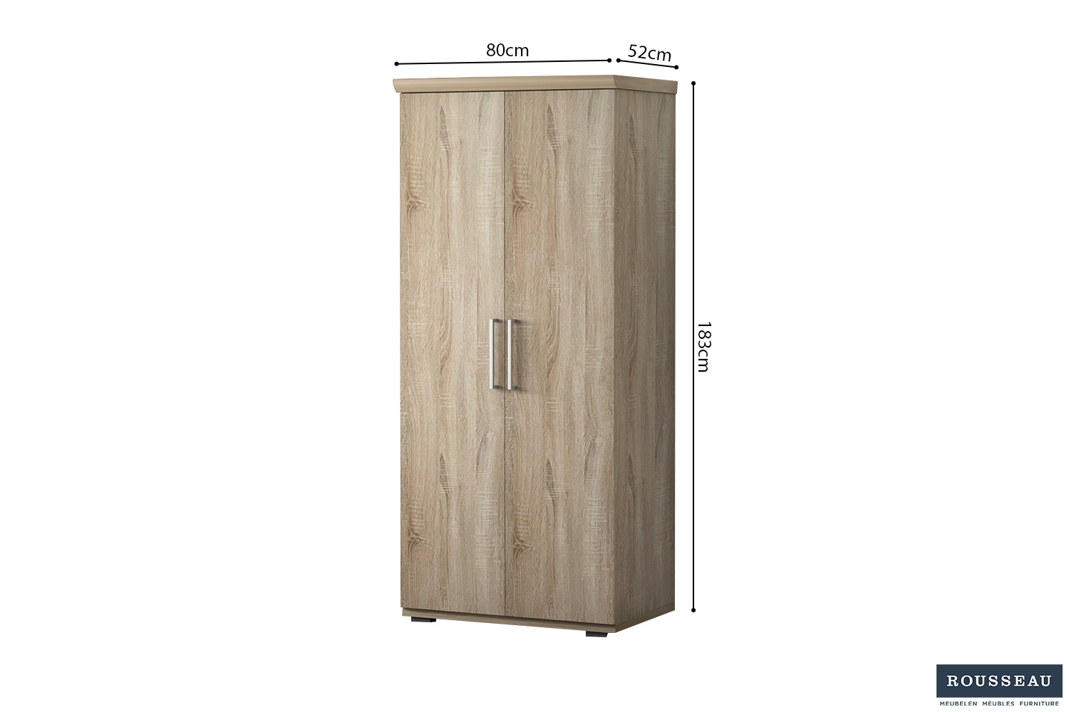 Armoire 'Mike' 2 portes Sonoma – Image 5