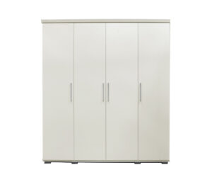 Alternative view of Armoire 'Mike' 4 portes Blanc