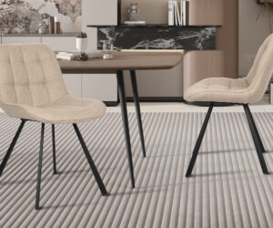 Chaise 'Ariba' Ote Tissu Montego 178 Beige/Gris clair