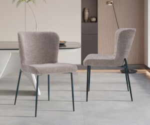 Chaise 'Lisa' Tissu Fabb Raven 30 Sand