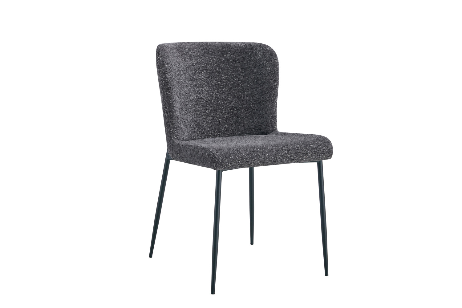 Chaise 'Lisa' Tissu Fabb Raven 13 Gris foncé – Image 4