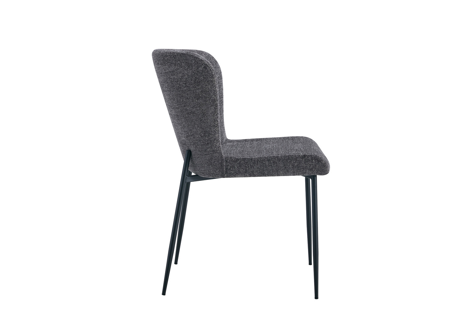 Chaise 'Lisa' Tissu Fabb Raven 13 Gris foncé – Image 5