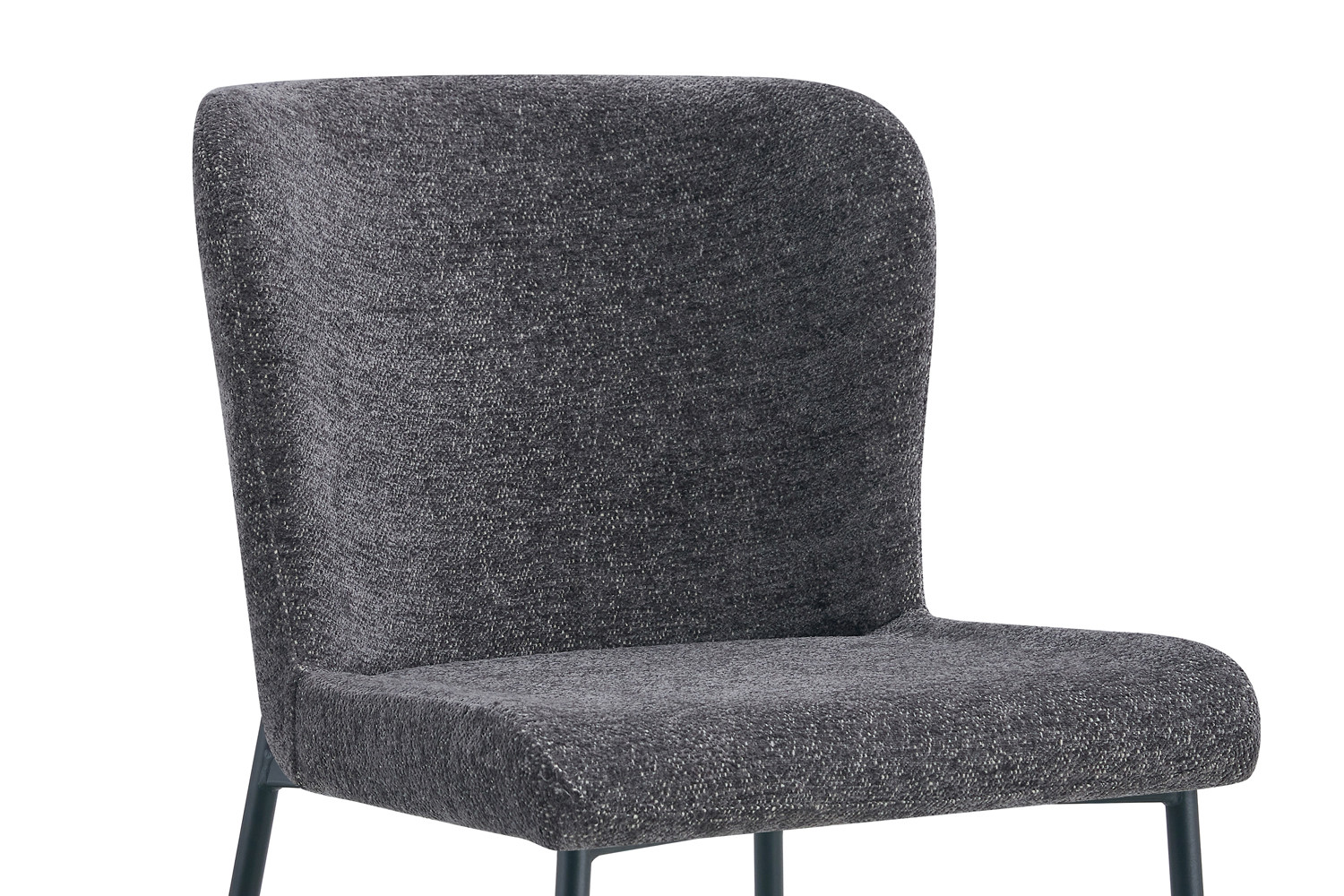 Chaise 'Lisa' Tissu Fabb Raven 13 Gris foncé – Image 8
