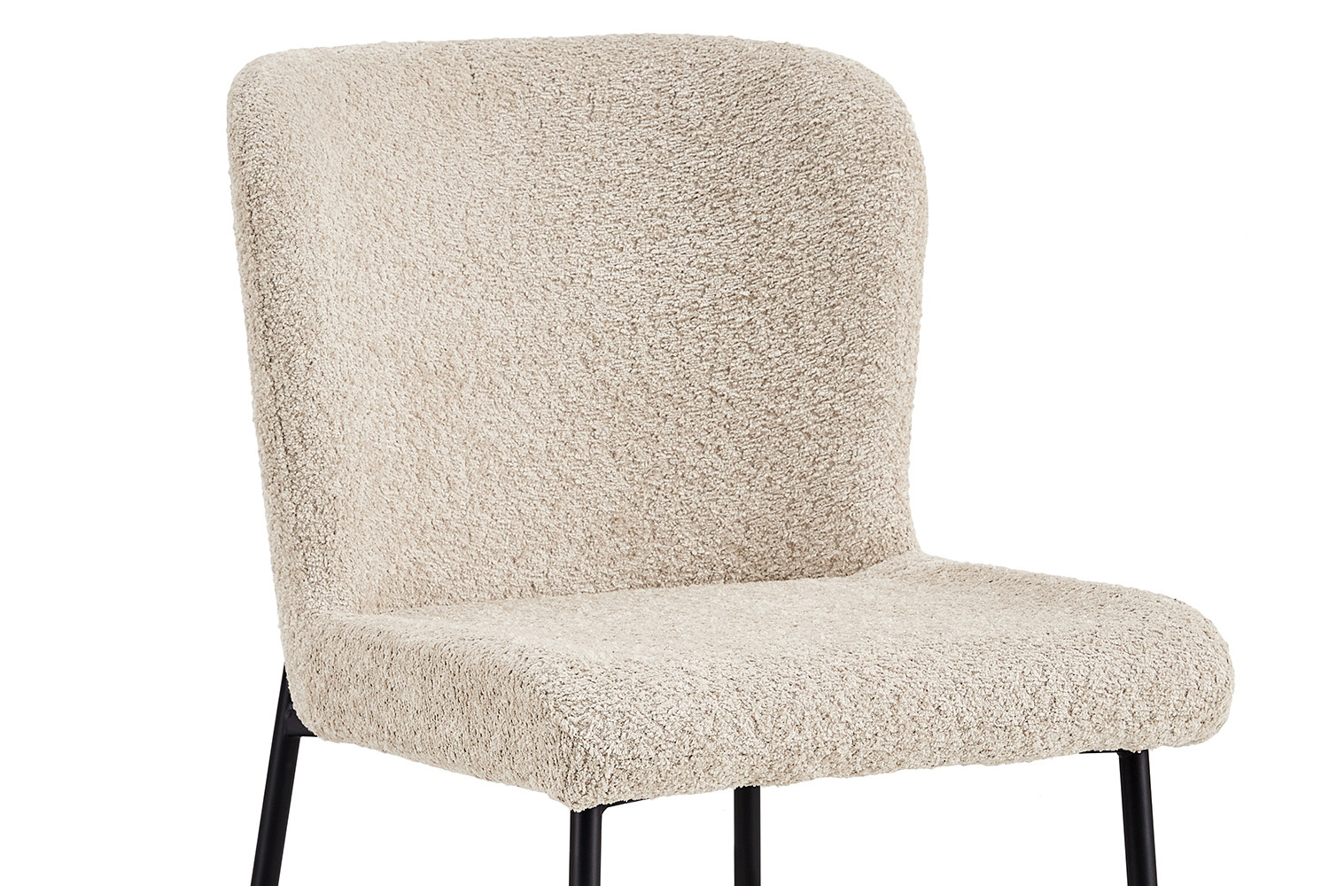 Chaise 'Lisa' Bouclé Beige – Image 7