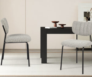 Chaise 'Antura' Tissu Ote Lisa 453 Gris clair